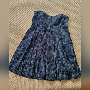 Adorable Strapless Polka-Dotted Party Dress